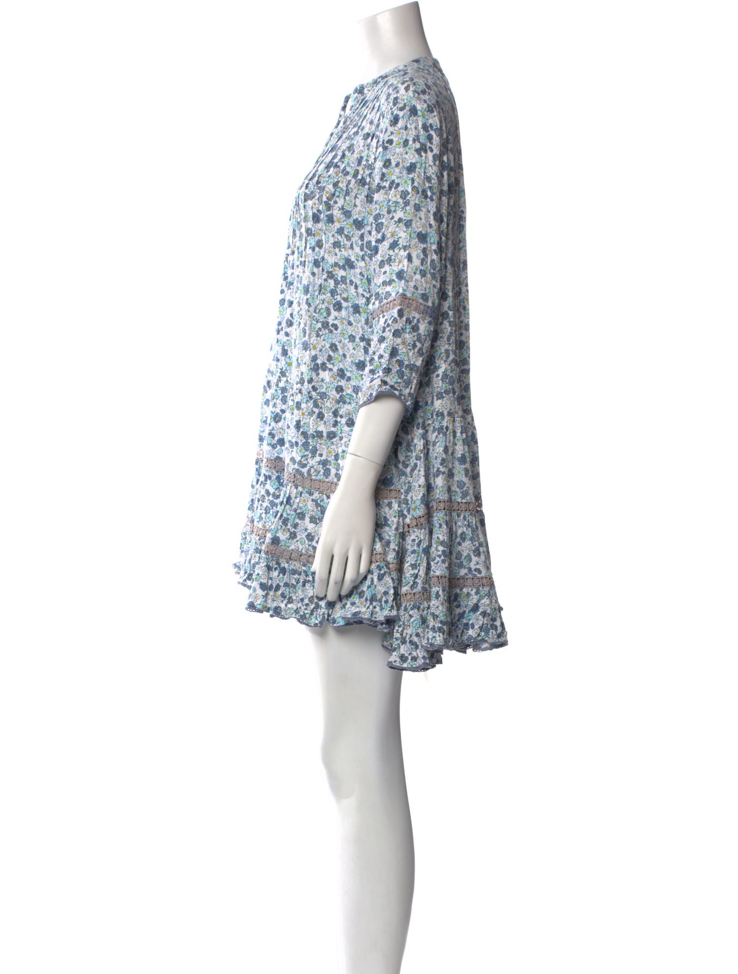 Sunday Saint-Tropez Floral Print Mini Dress