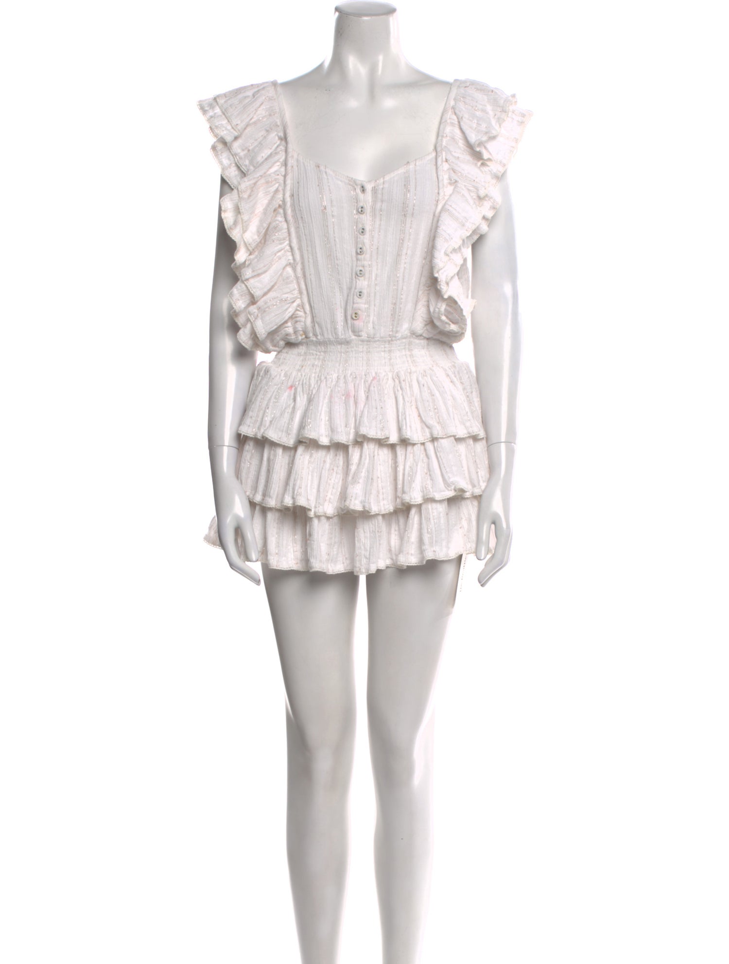 Sunday Saint-Tropez V-Neck Mini Dress