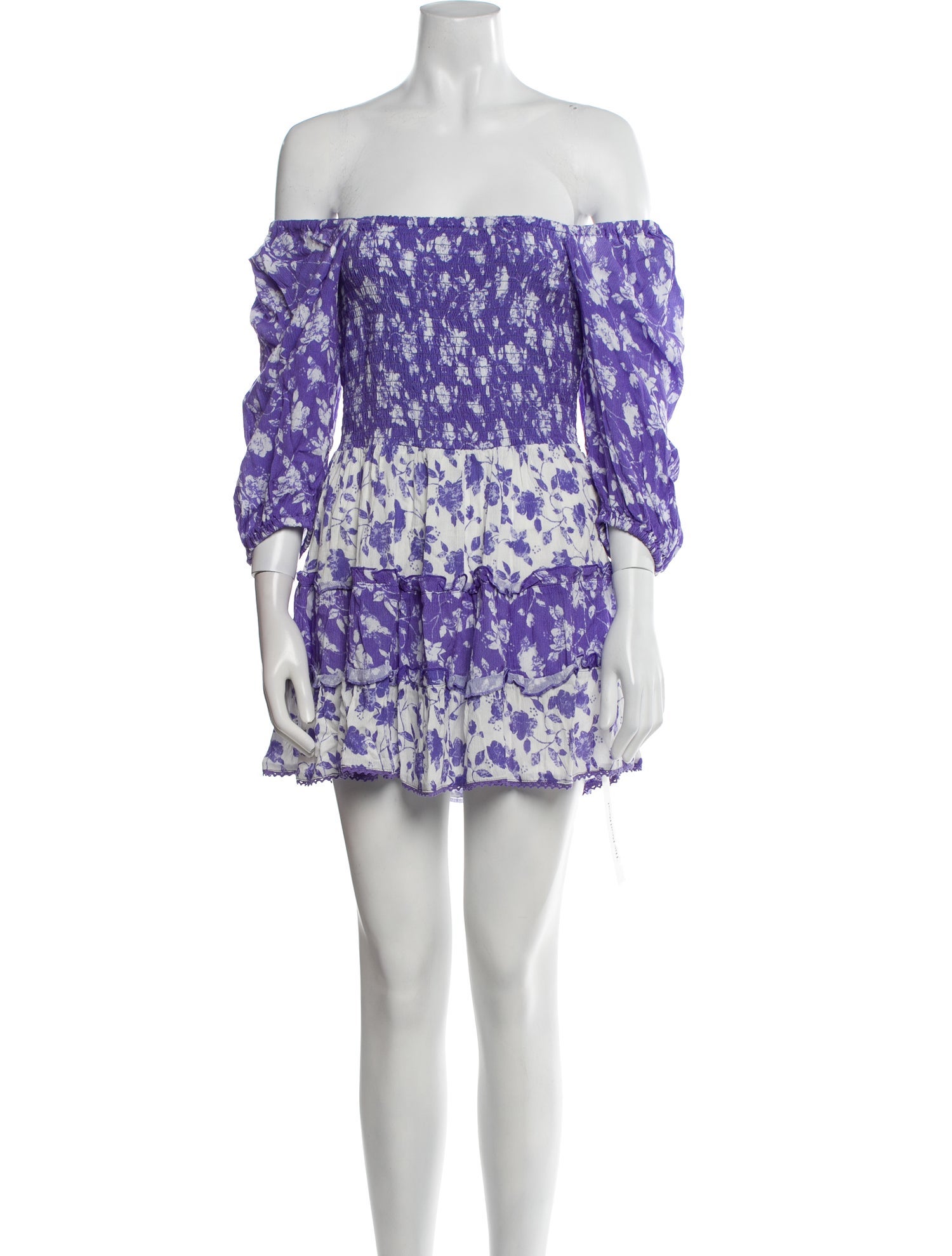 Sunday Saint-Tropez Floral Print Mini Dress w/ Tags