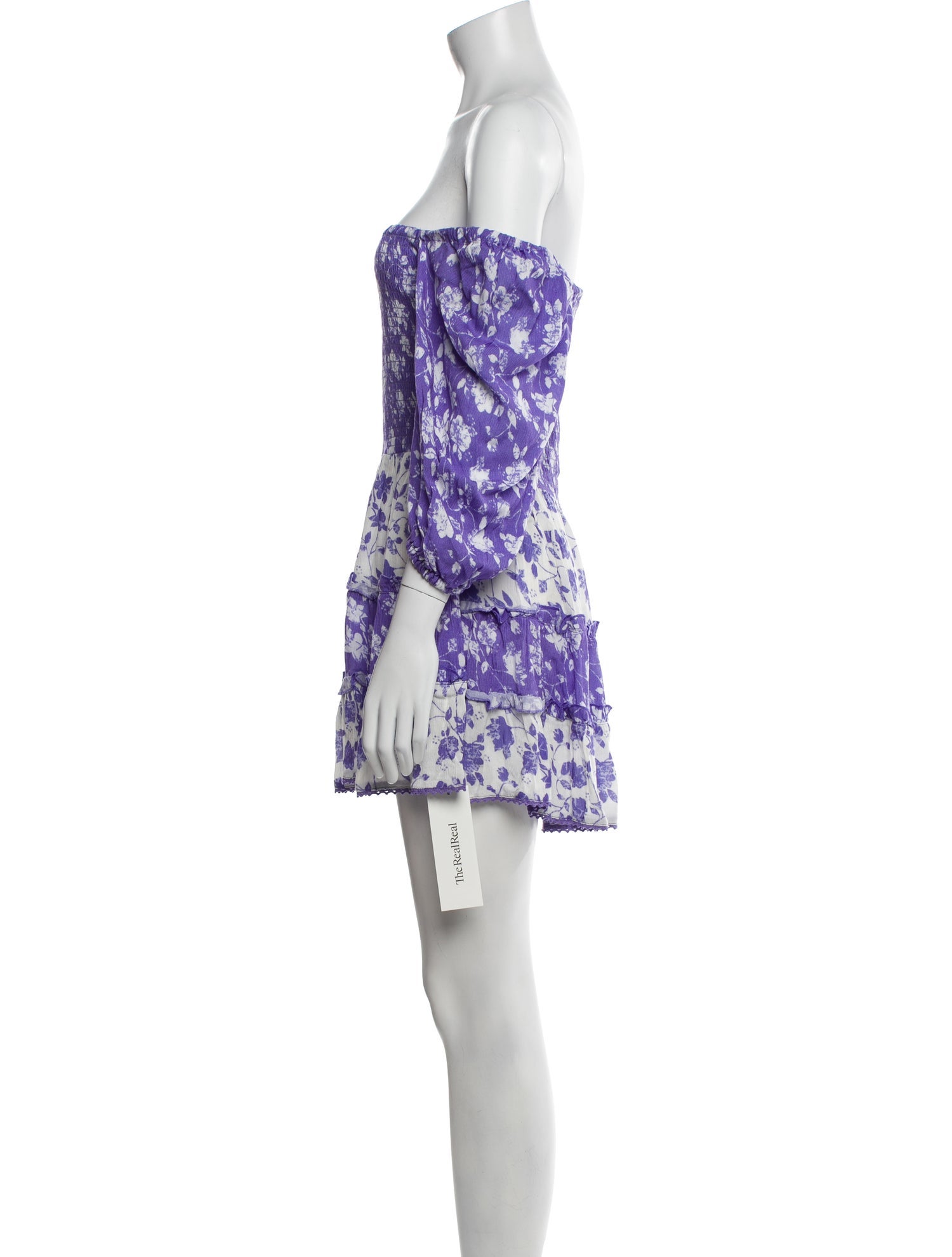 Sunday Saint-Tropez Floral Print Mini Dress w/ Tags
