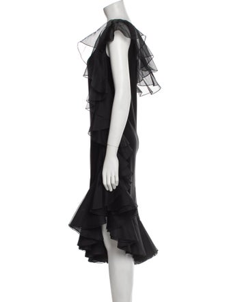 Schlampp's One-Shoulder Midi Length Dress