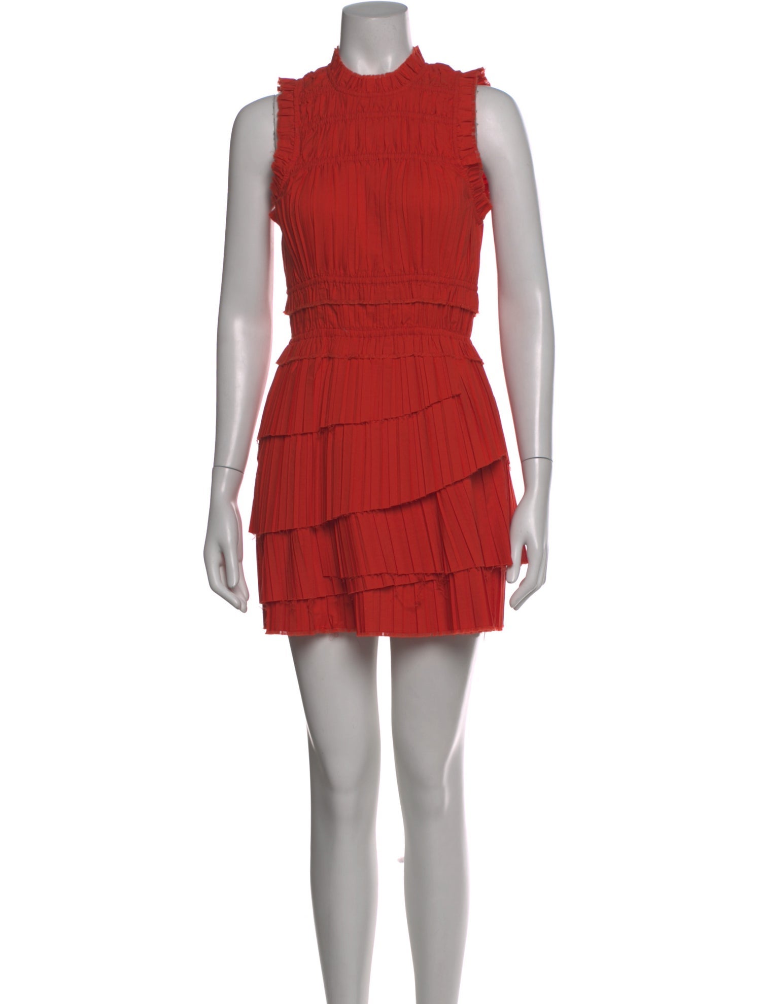 sea new york red dress Sea Loren Solid Cambric Off Shoulder Dress