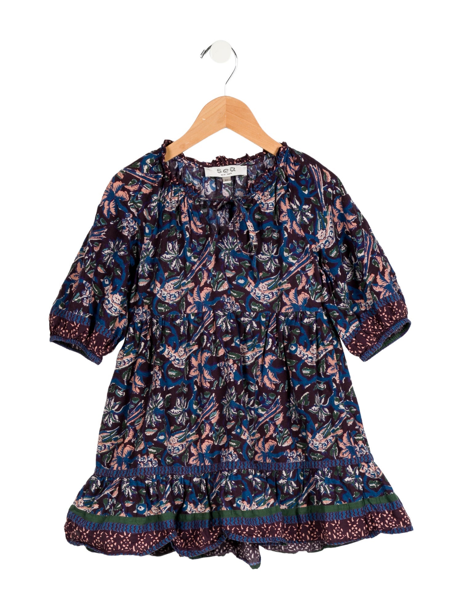 Sea New York Toddler Girls' Printed Long Sleeve Dress