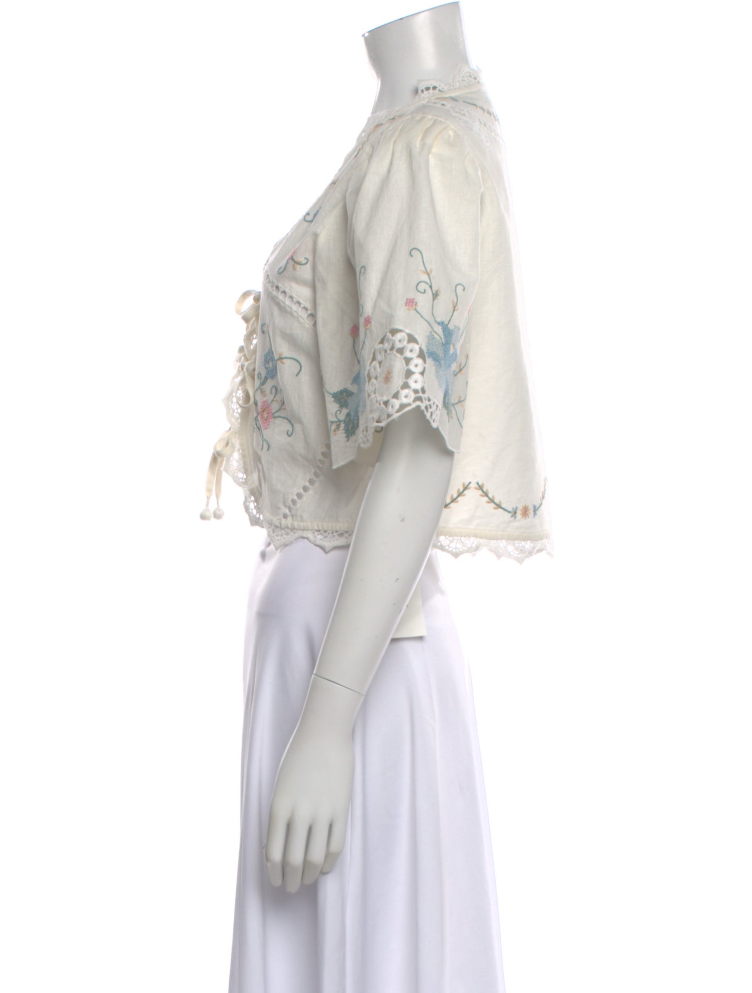 Sea New York Floral Print V-Neck Blouse