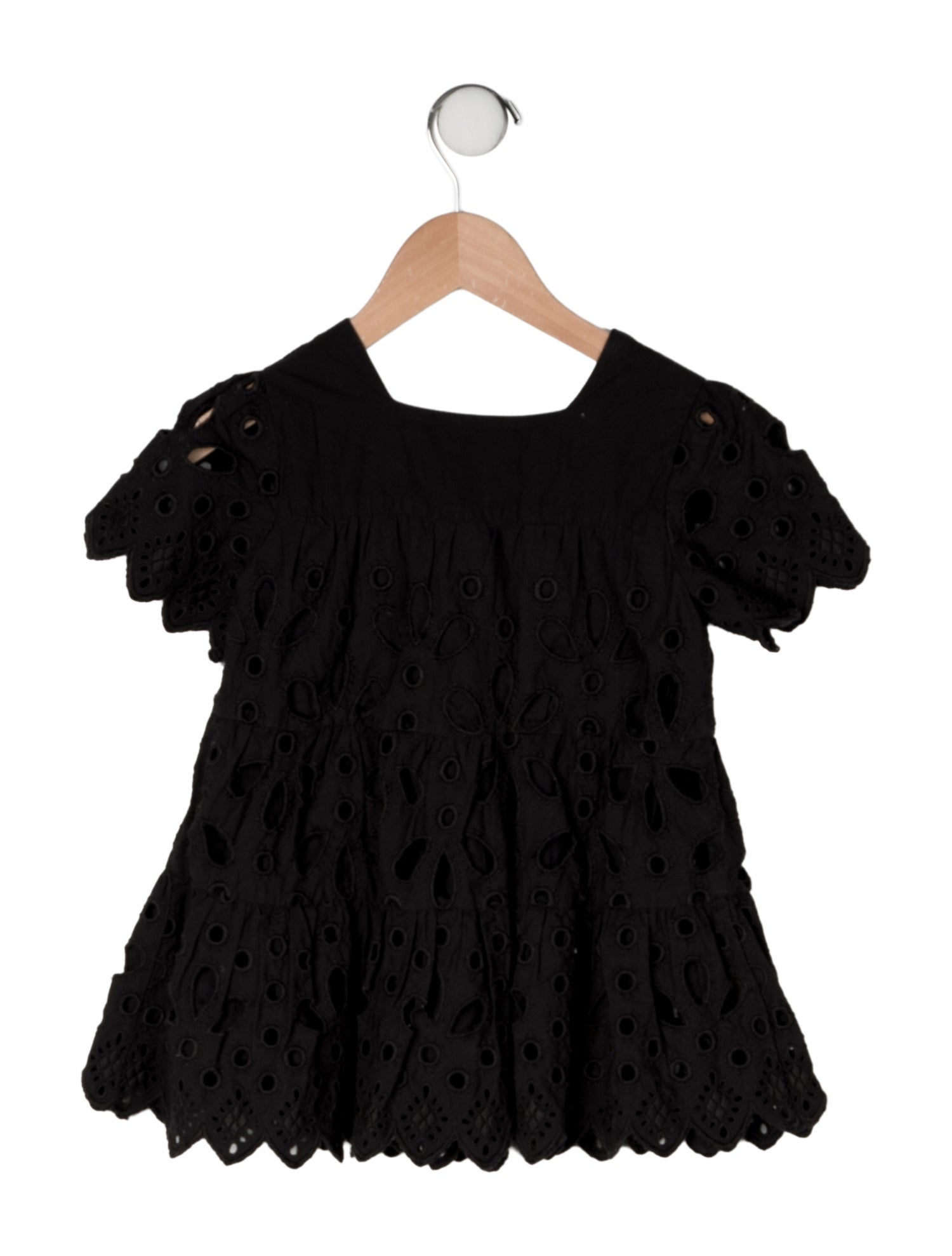 Sea New York Cotton Cut Out Accent Dress