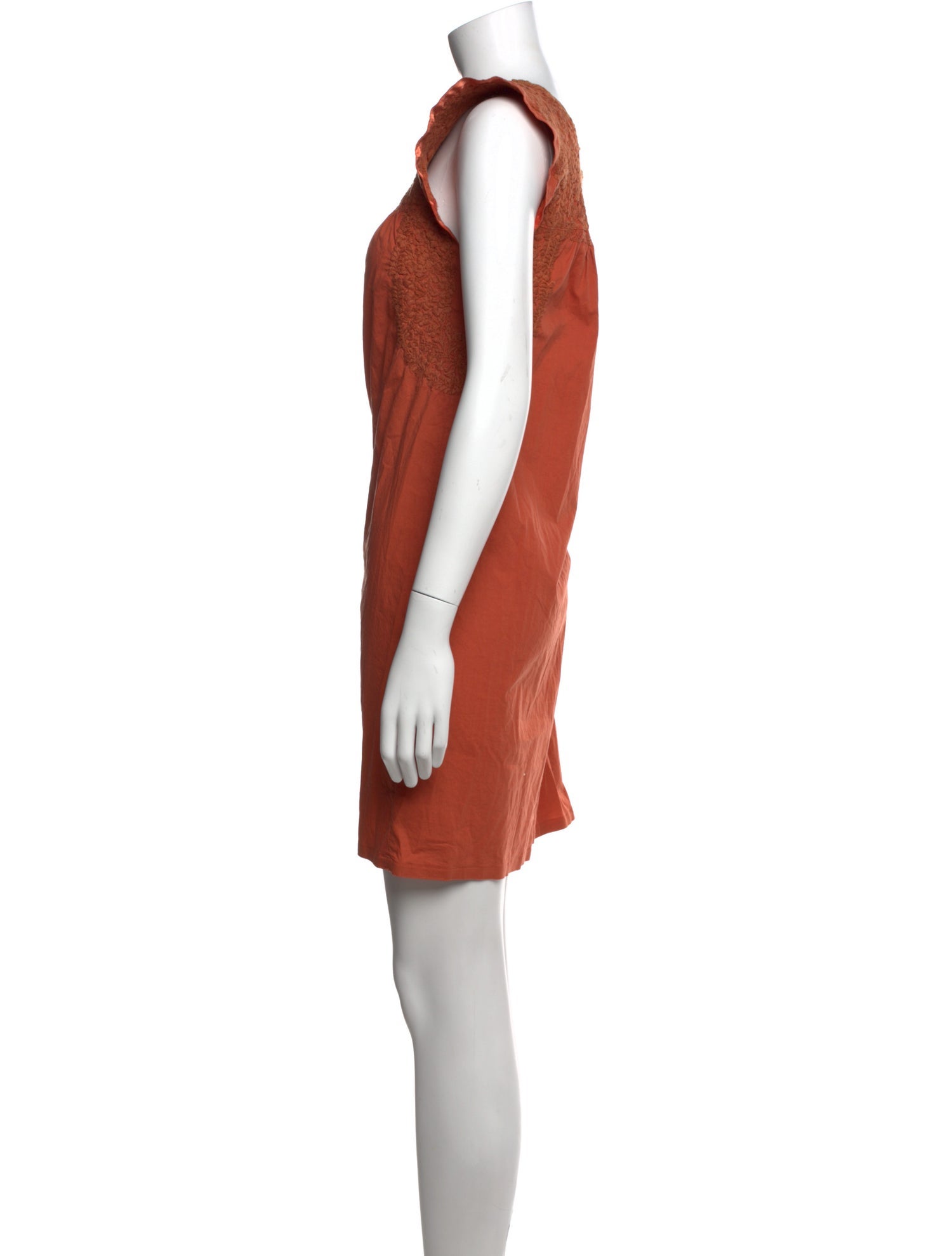 Mi Golondrina Printed Knee-Length Dress