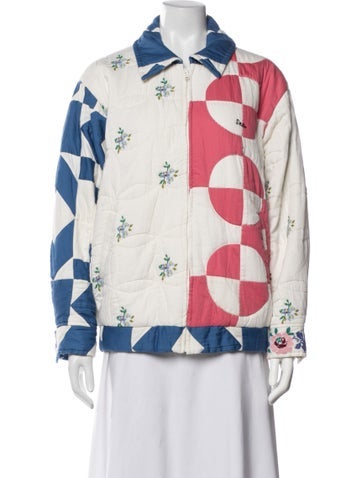 Pre-owned Sea New York Patterned Jacket In White
