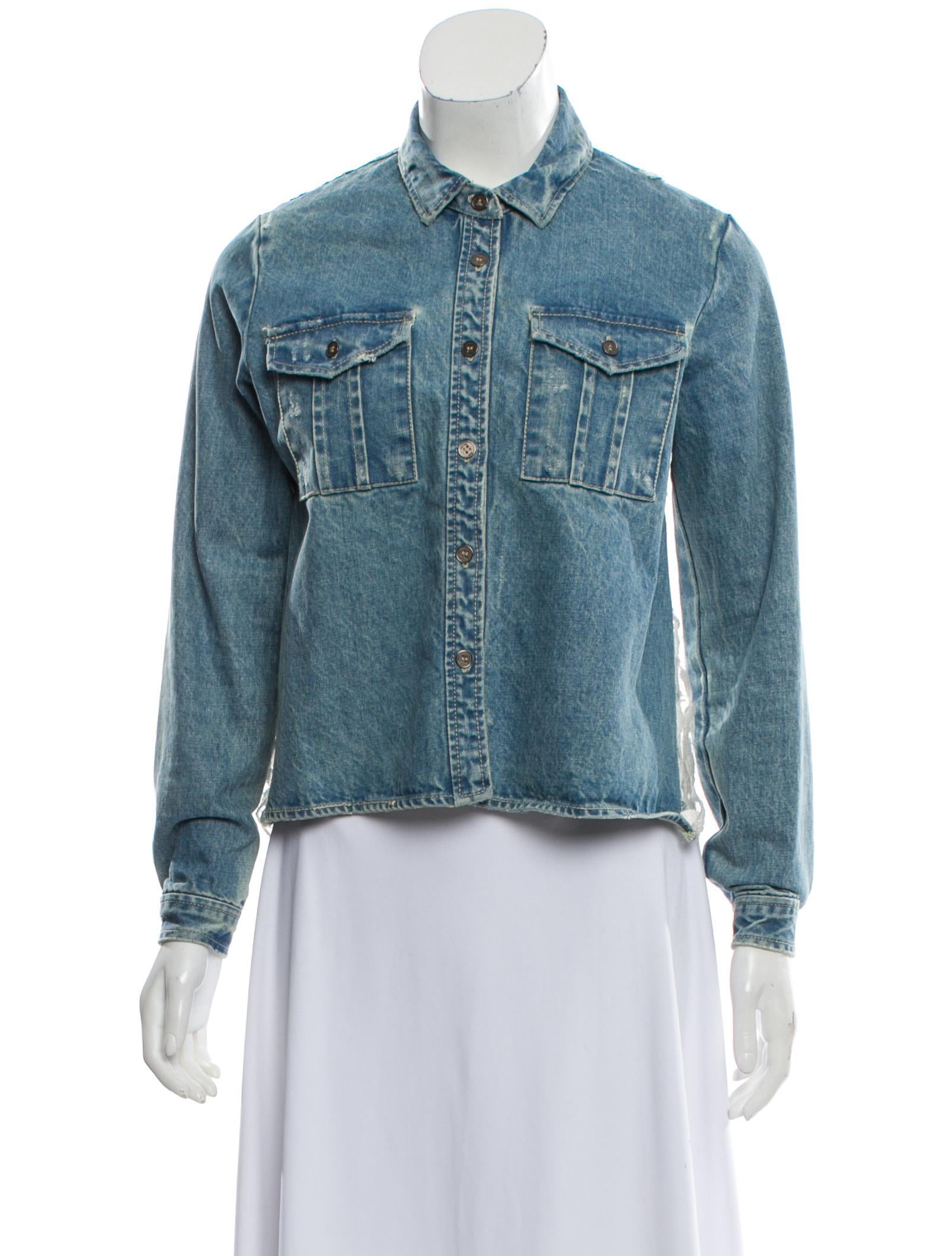 sea green denim jacket