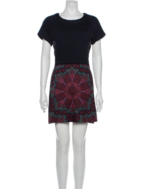 Sea New York Printed Mini Dress Blue