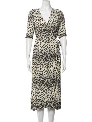 Sea New York Dresses Printed Midi Length Dress US 0 | XS