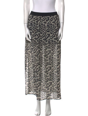Sea New York Animal Print Midi Length Skirt