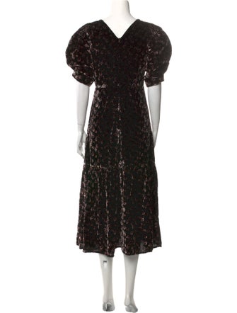 Sea New York Floral Print Midi Length Dress