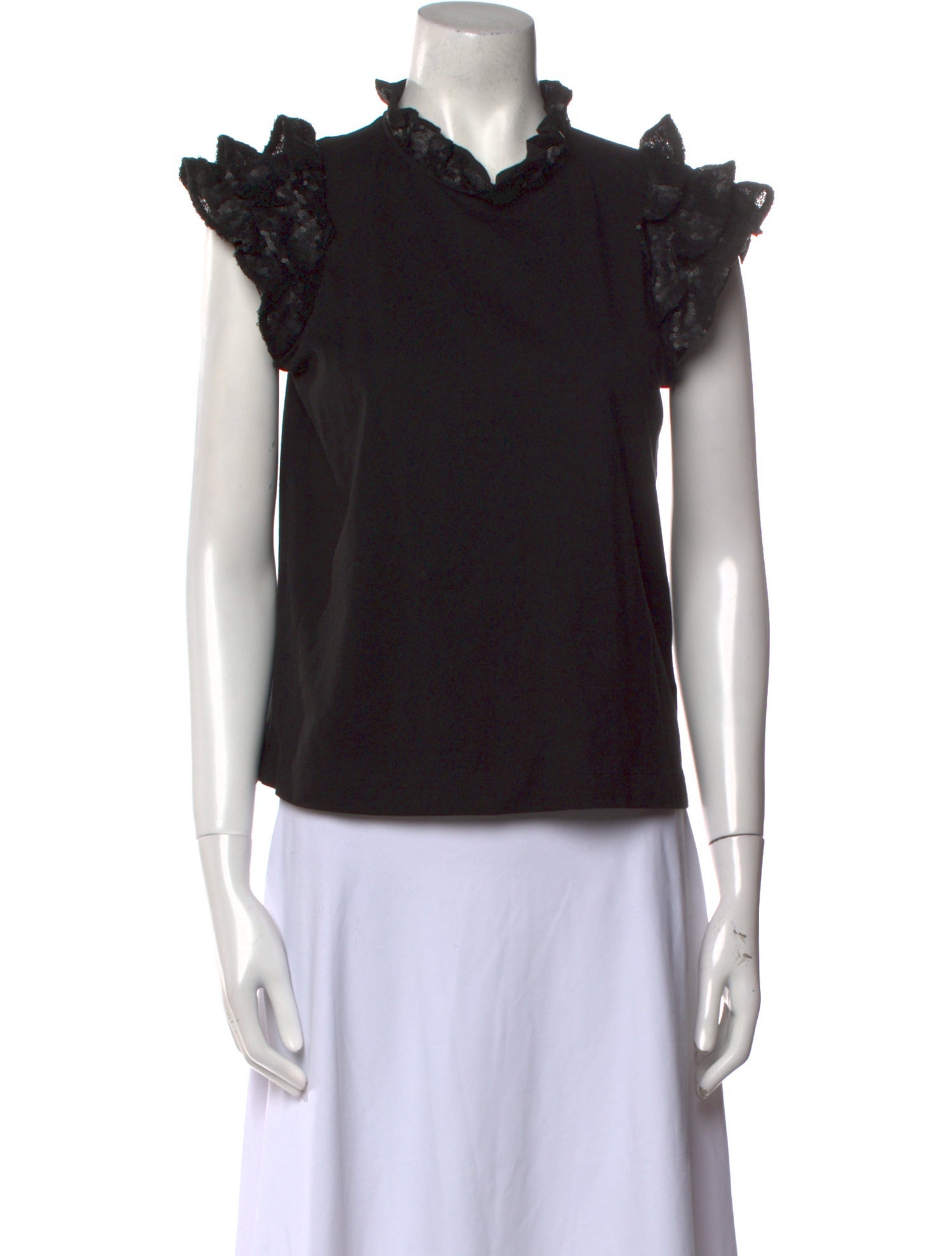 Vhari Mock Neck Short Sleeve Top main image 0