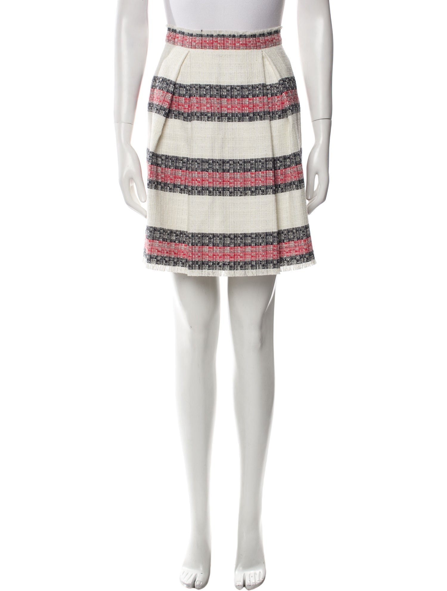 Sea New York Striped Knee-Length Skirt