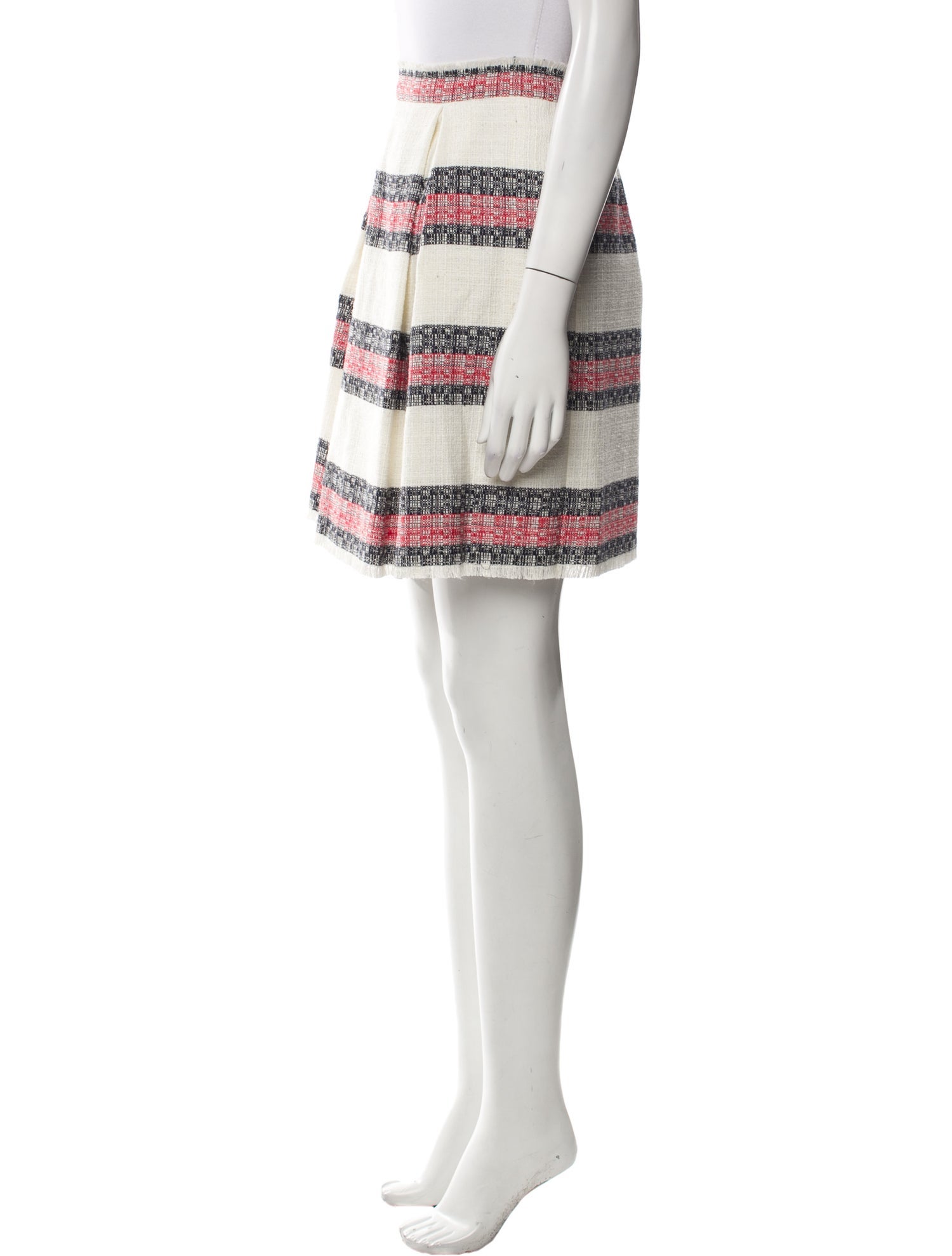 Sea New York Striped Knee-Length Skirt