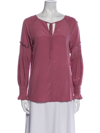 Sea New York Silk V-Neck Blouse