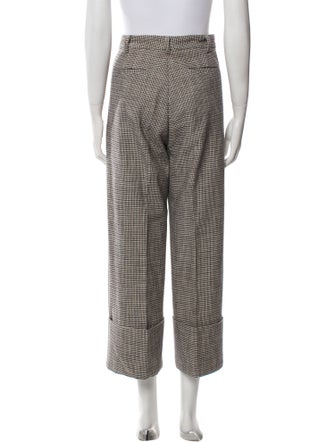 Sea New York Houndstooth Print Wide Leg Pants