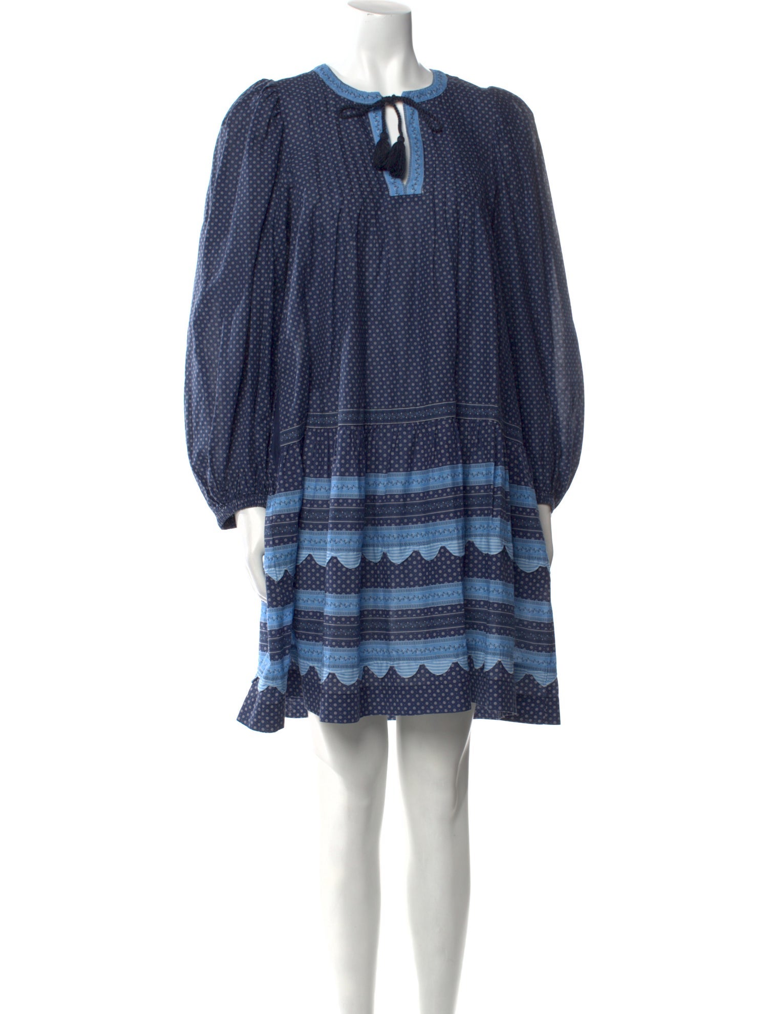 Sea New York Striped Knee-Length Dress