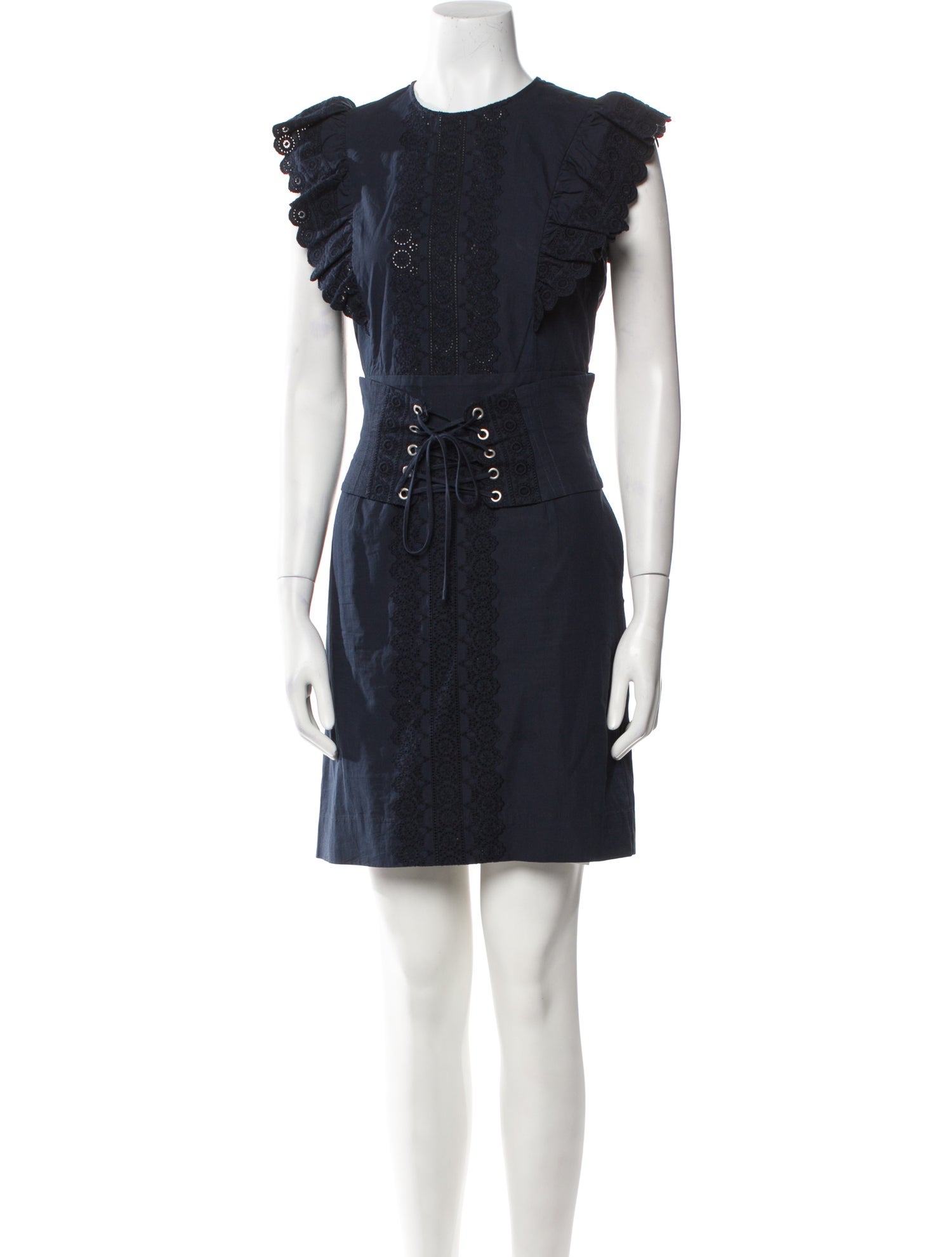 Sea New York Crew Neck Mini Dress