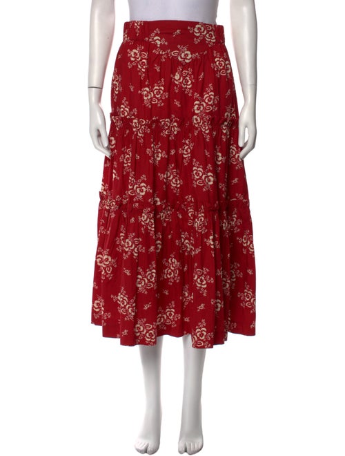 Sea New York Floral Print Midi Length Skirt