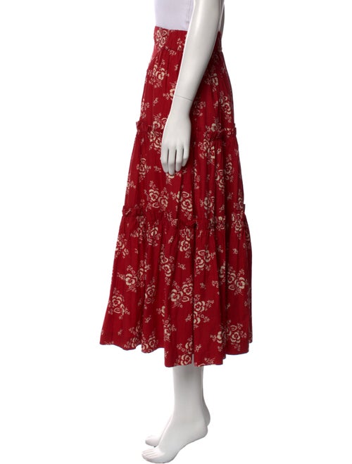 Sea New York Floral Print Midi Length Skirt