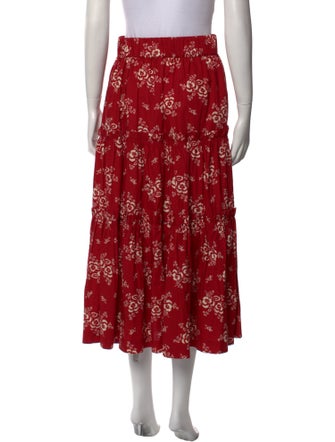 Sea New York Floral Print Midi Length Skirt