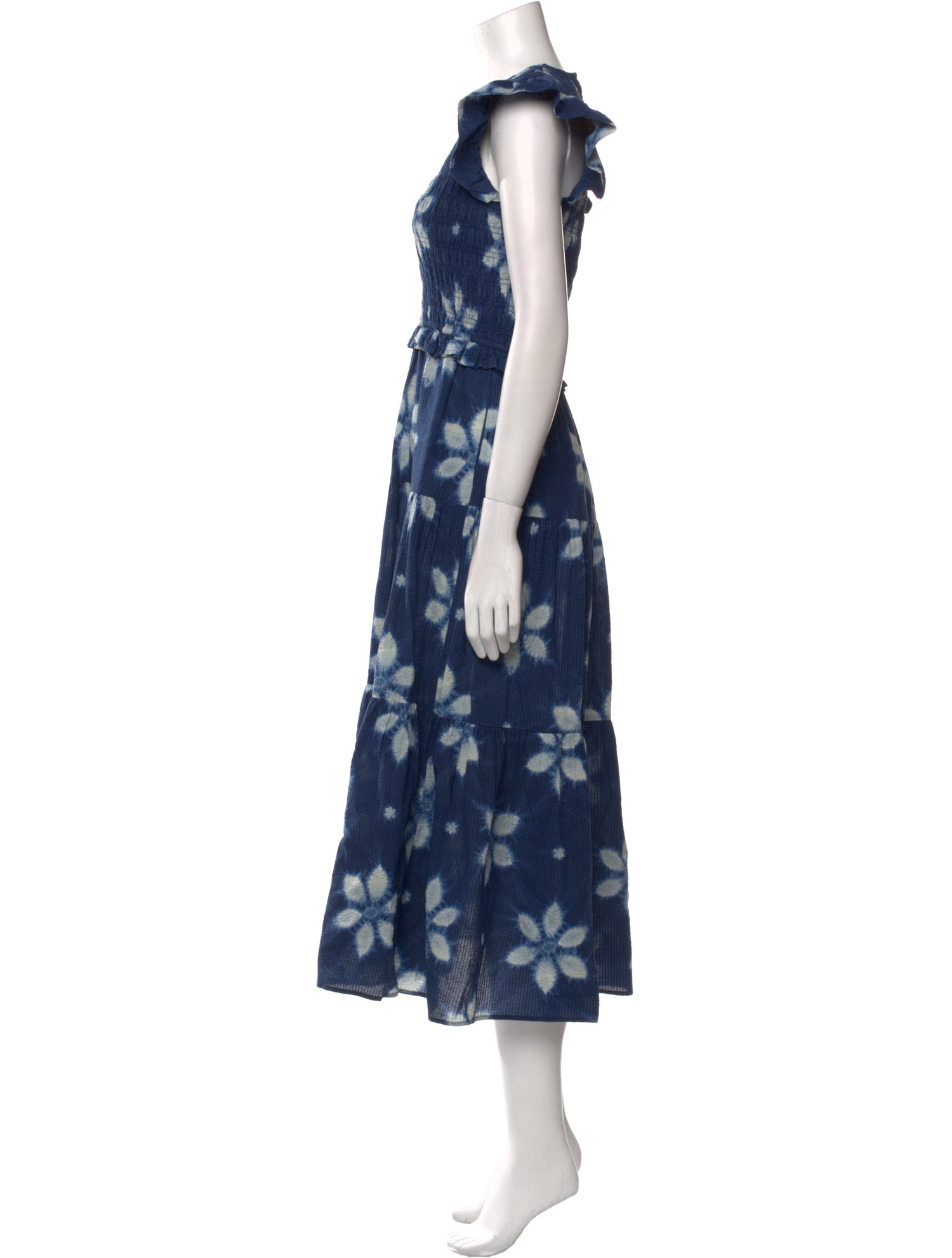 Sea New York Tie-Dye Print Midi Length Dress
