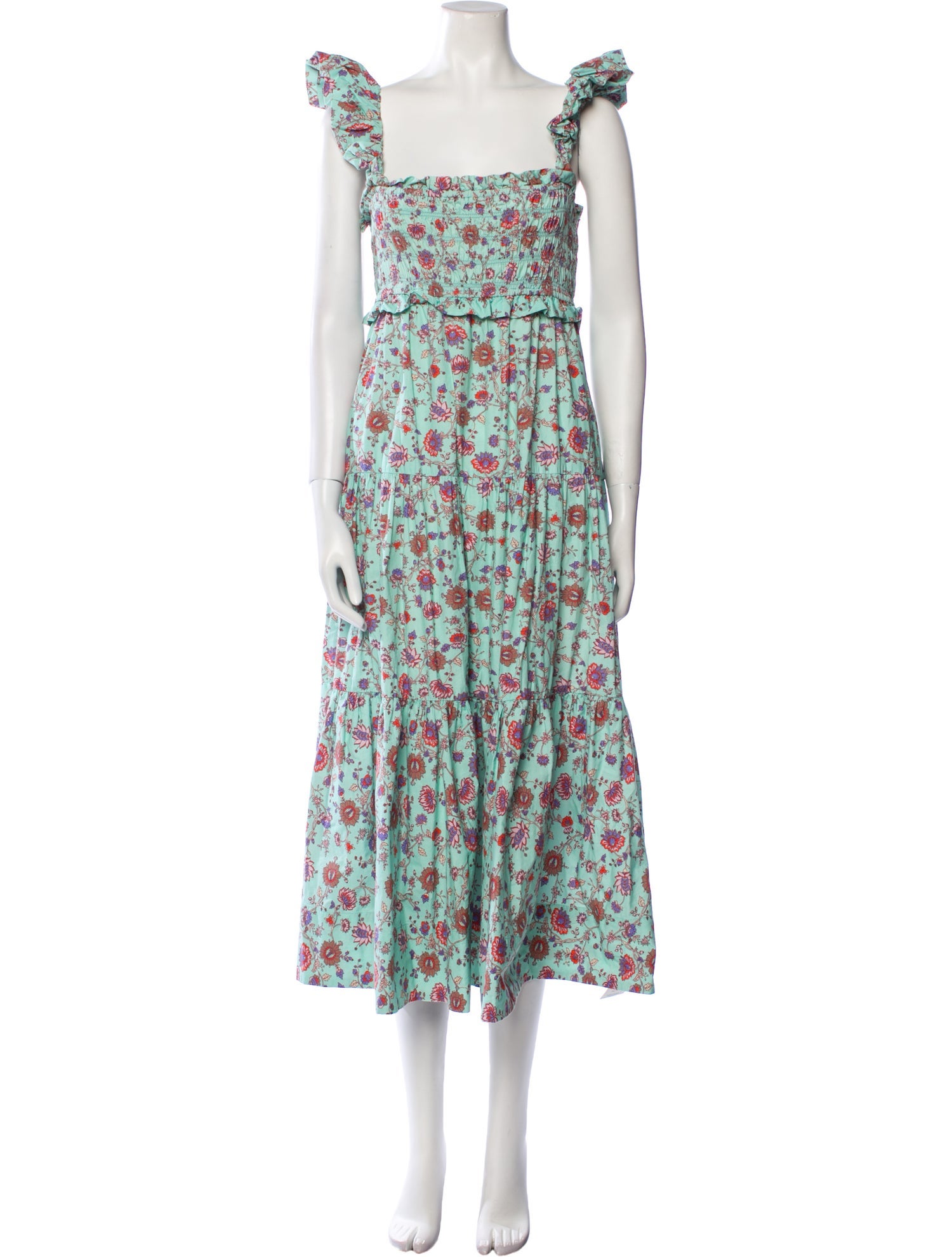 Sea New York Floral Print Midi Length Dress