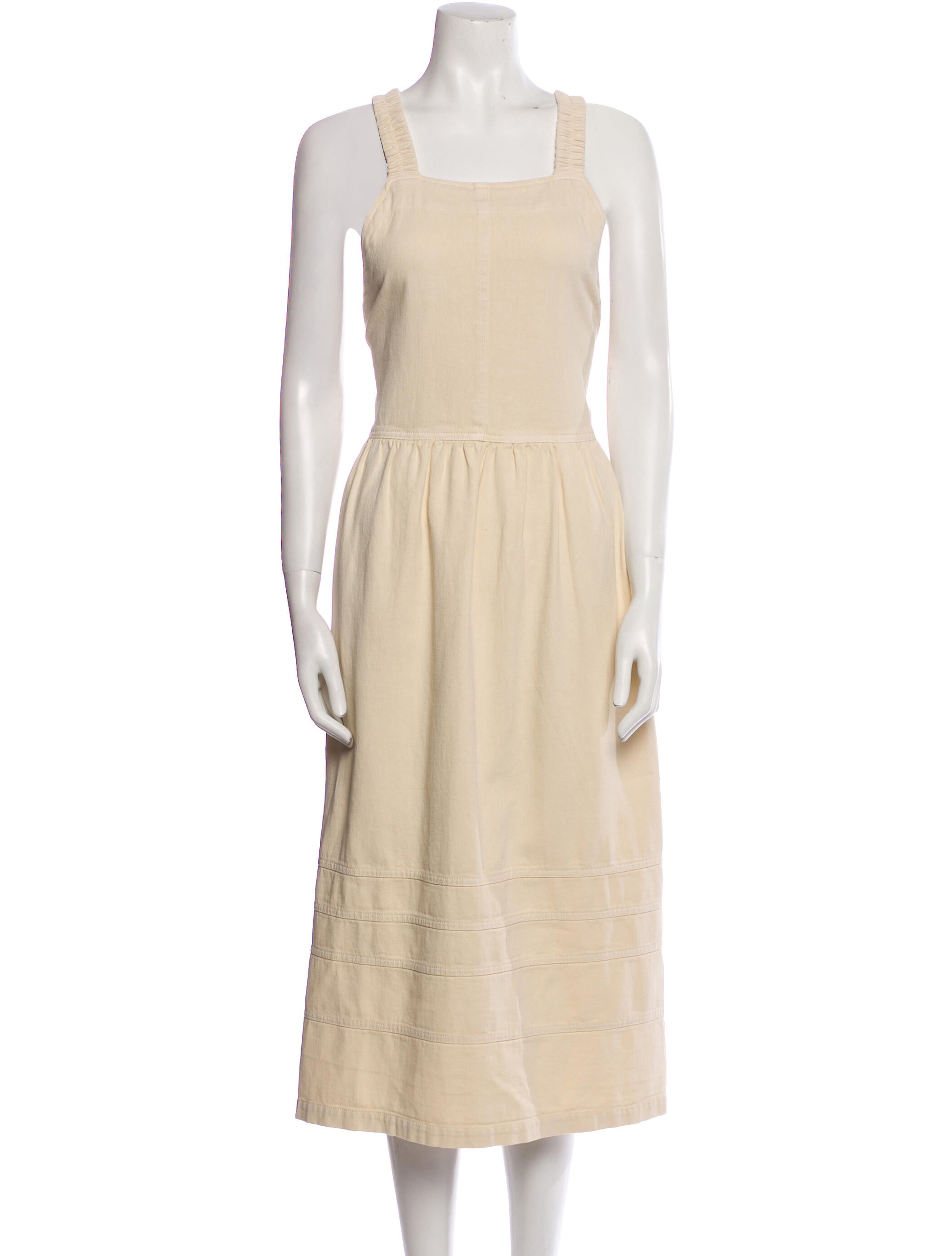 Sea New York Square Neckline Midi Length Dress