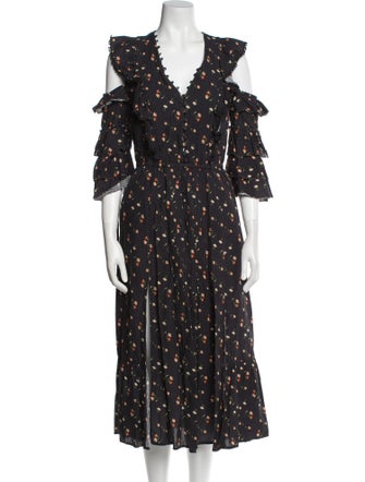 Sea New York Floral Print Long Dress