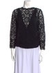 Sea New York Lace Pattern Crew Neck Blouse