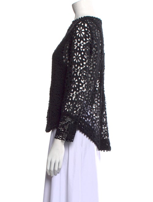 Sea New York Lace Pattern Crew Neck Blouse