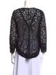 Sea New York Lace Pattern Crew Neck Blouse