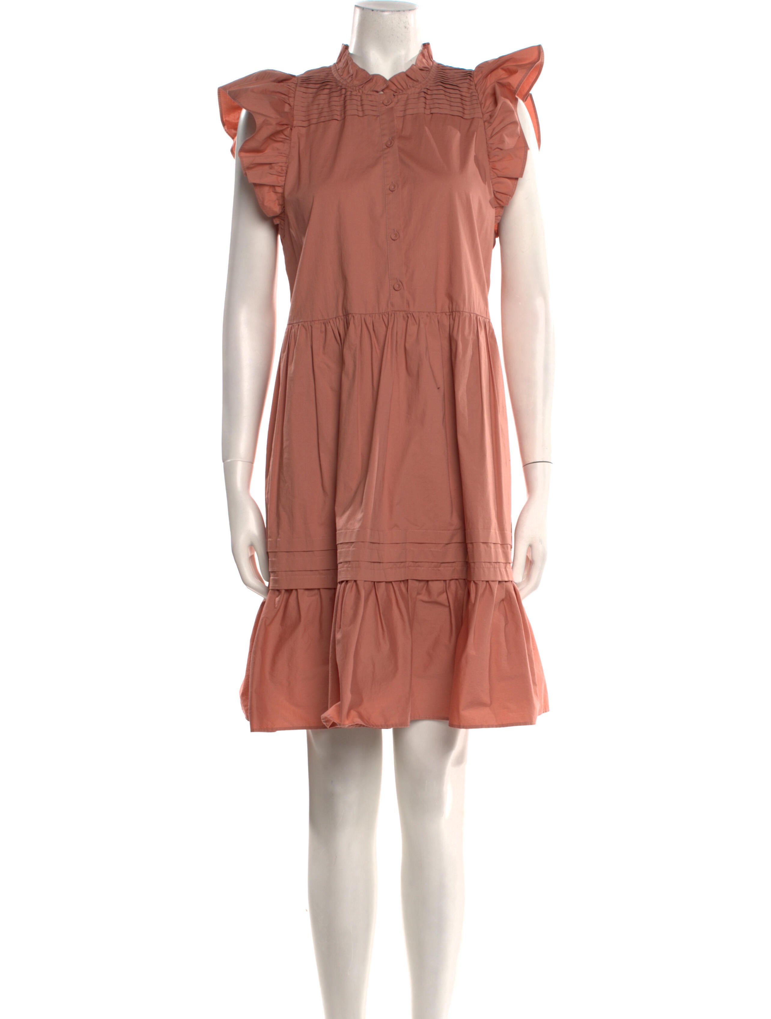 Sea New York Mock Neck Knee-Length Dress