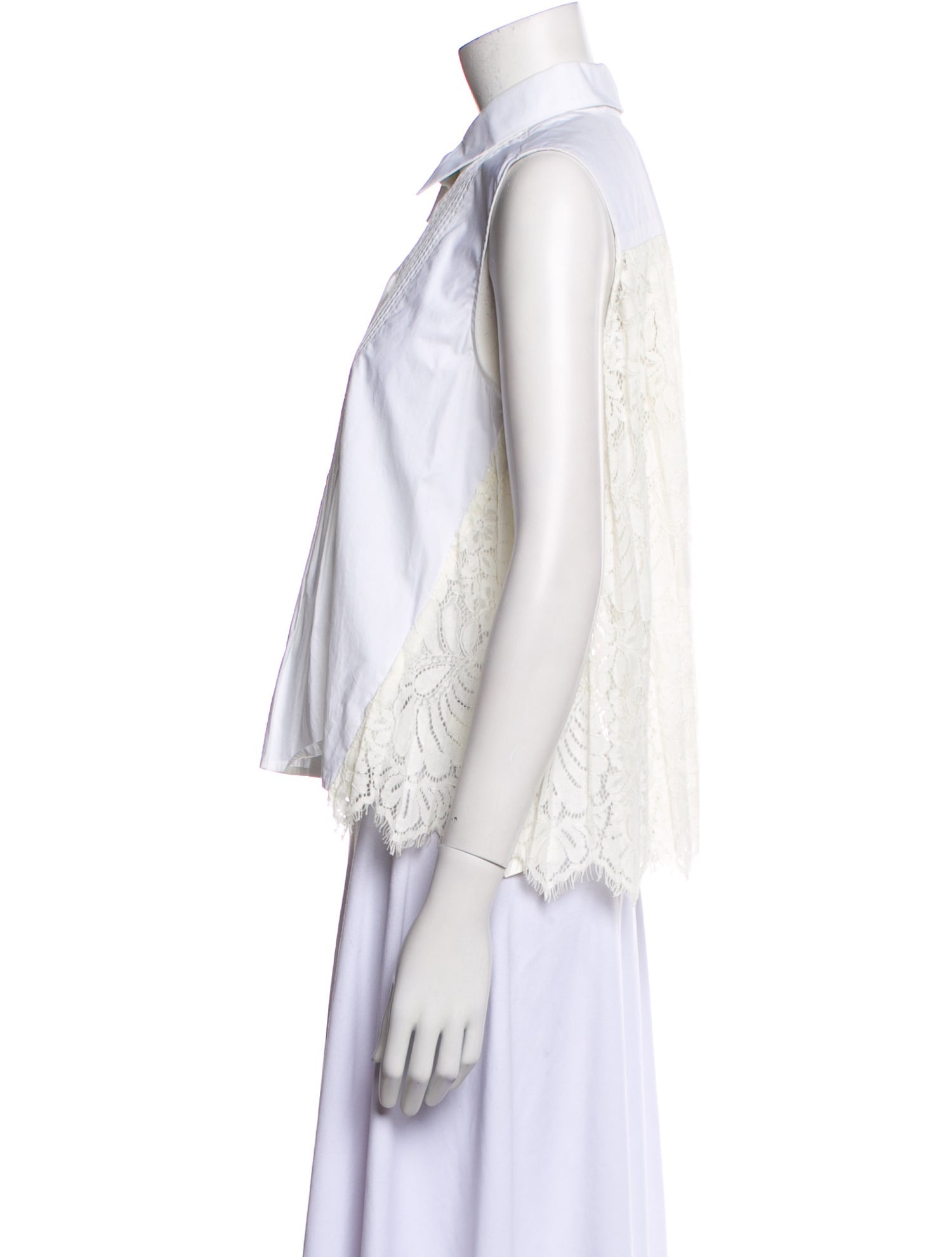 Sea New York Sleeveless Button-Up Top