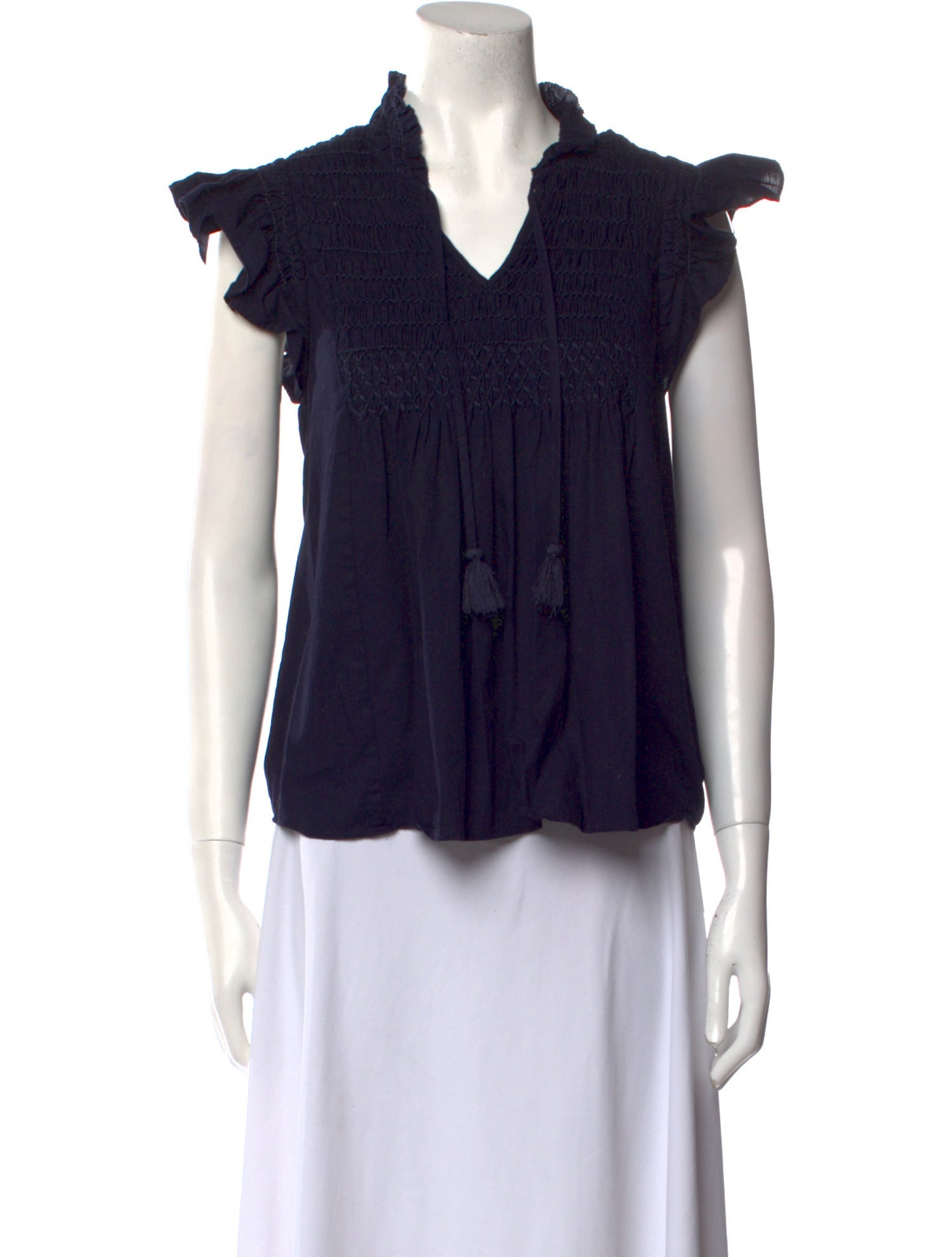 Sea New York V-Neck Short Sleeve Blouse