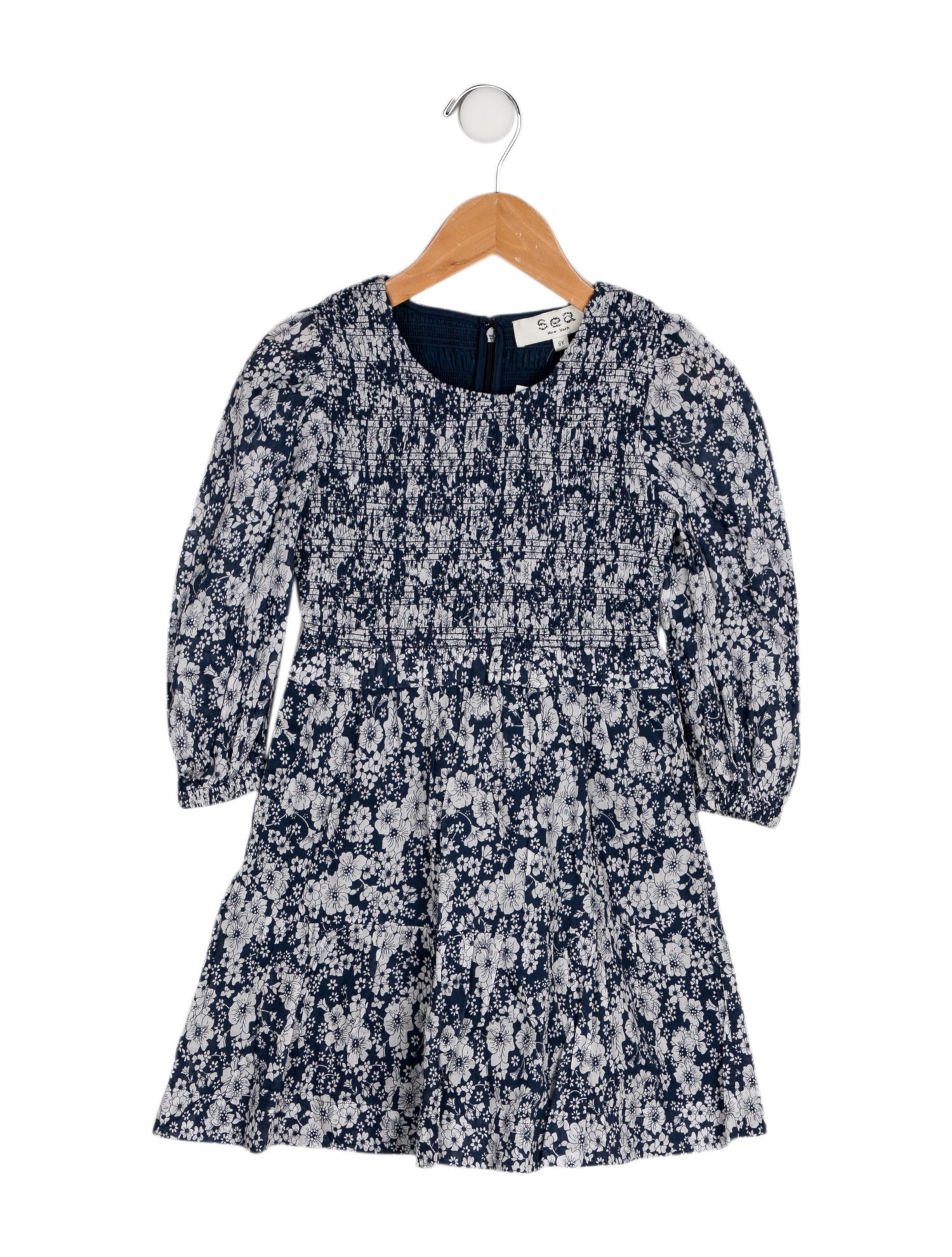 Sea New York Toddler Girls' Printed Long Sleeve Dress w/ Tags