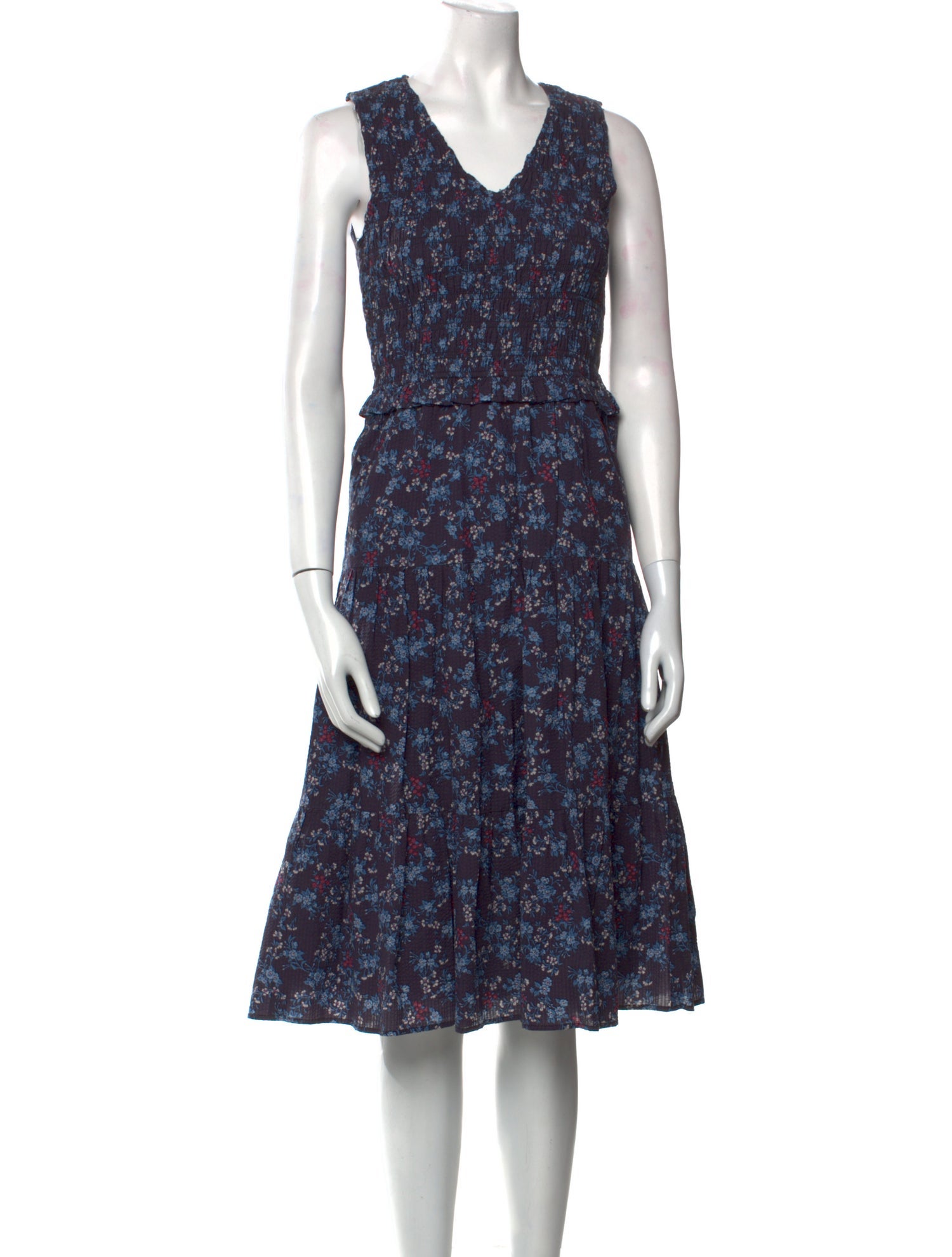 Sea New York Floral Print Midi Length Dress