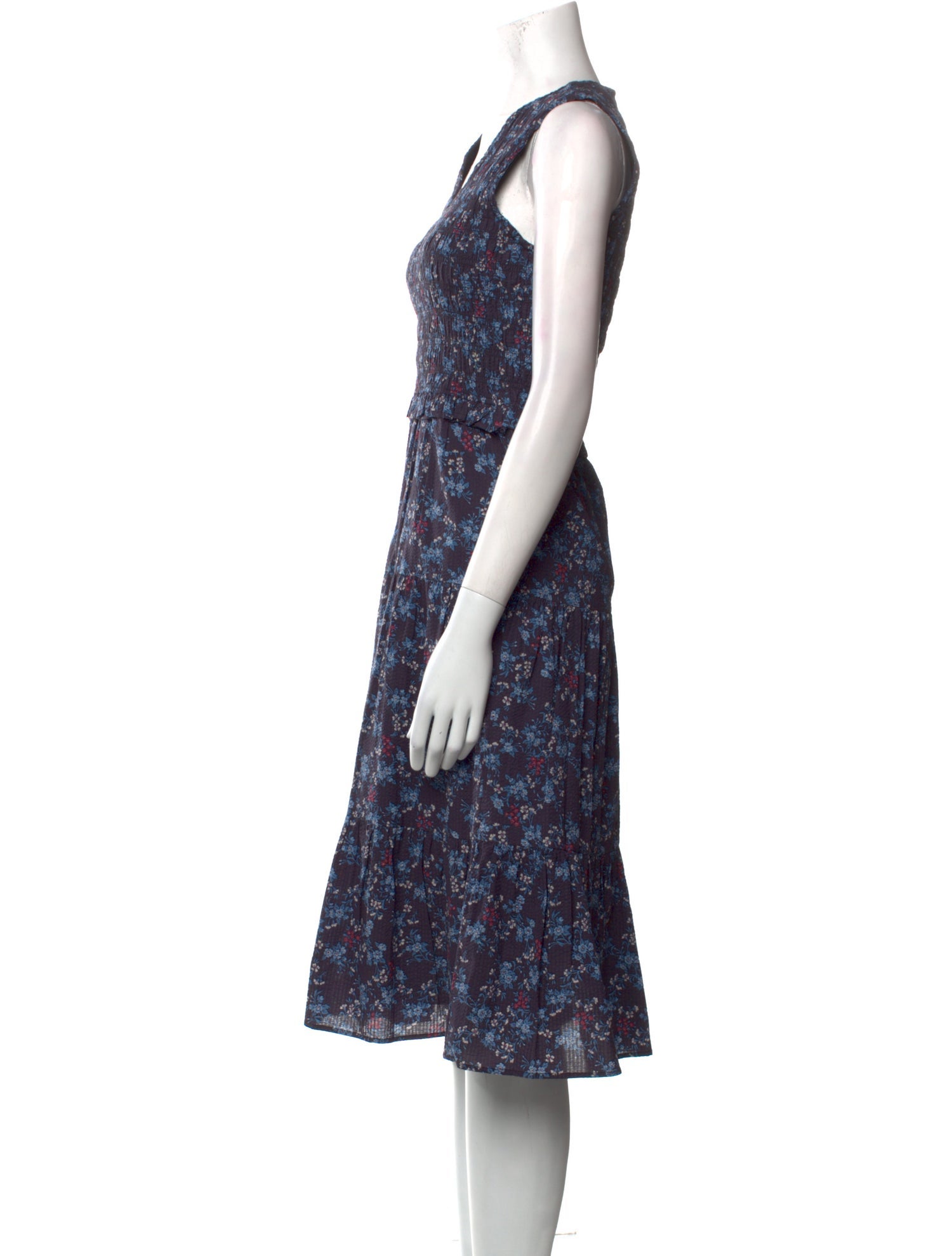 Sea New York Floral Print Midi Length Dress