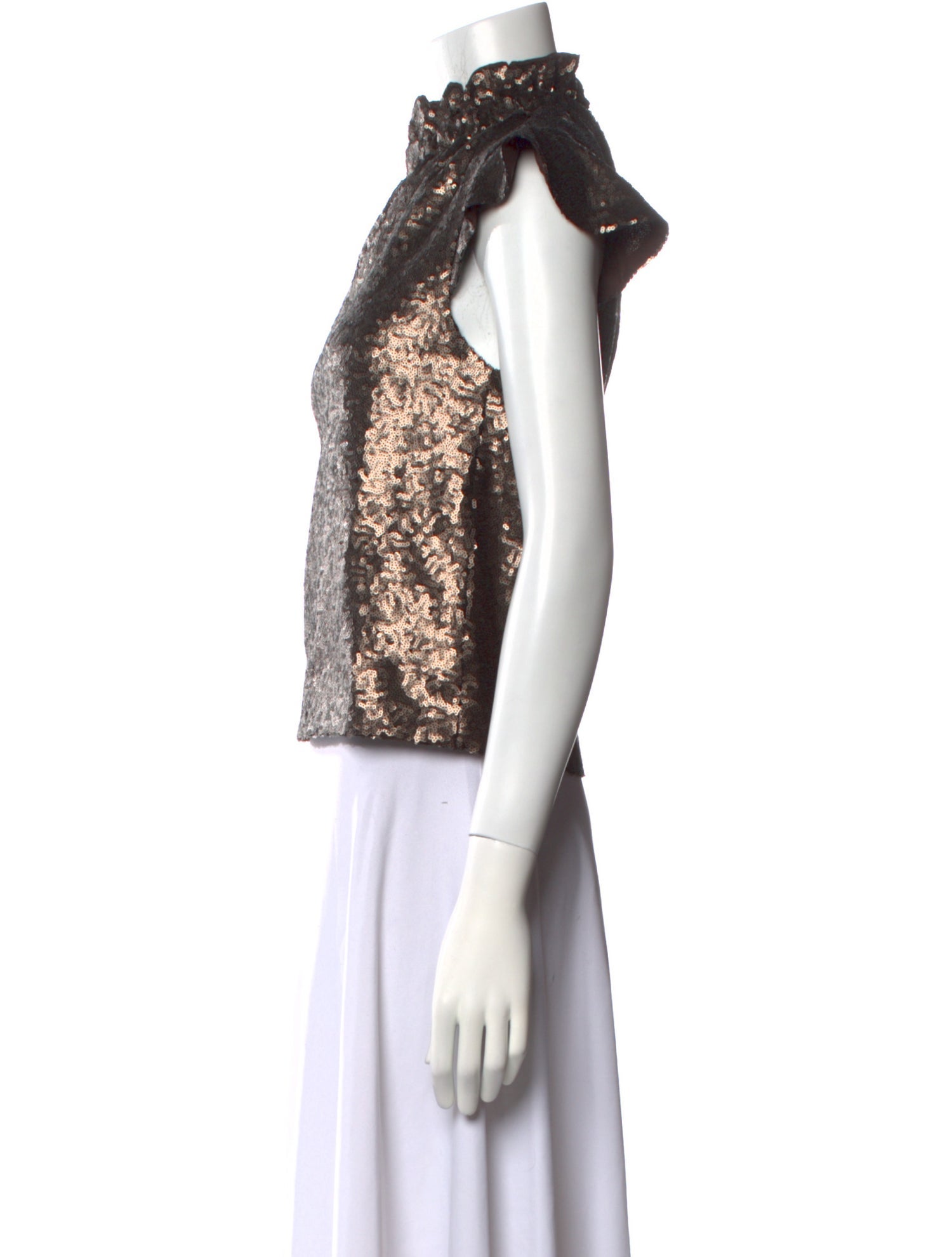 Sea New York Mock Neck Short Sleeve Top