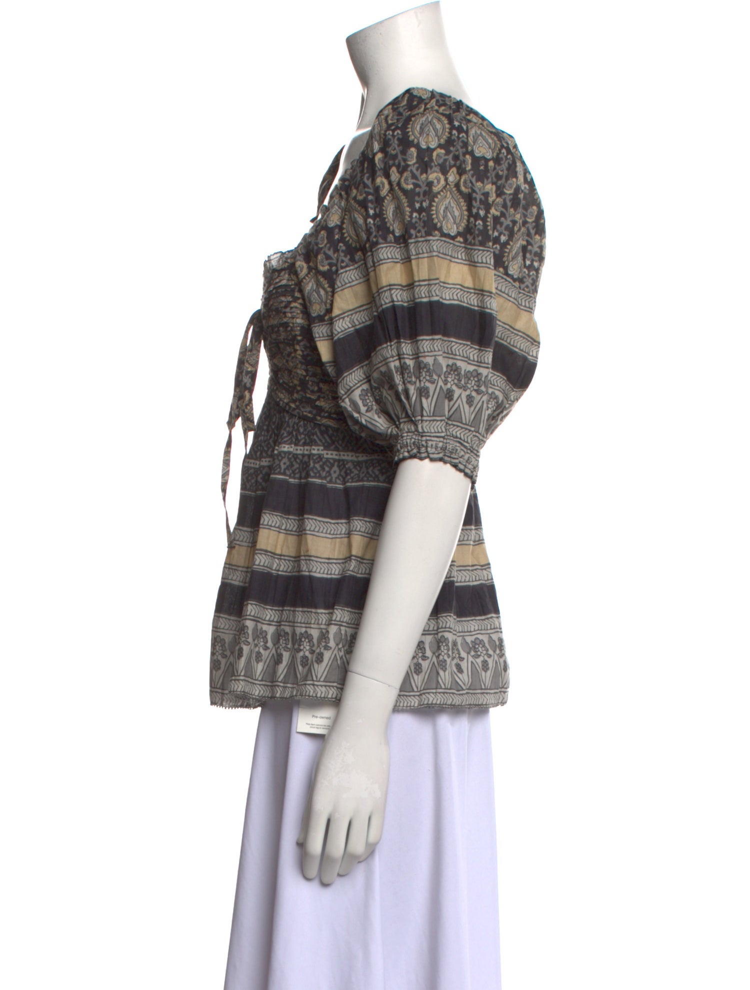 Sea New York Printed V-Neck Blouse w/ Tags