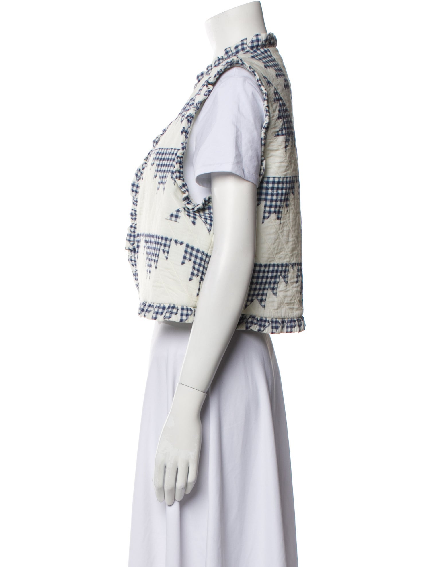 Sea New York Plaid Print Vest