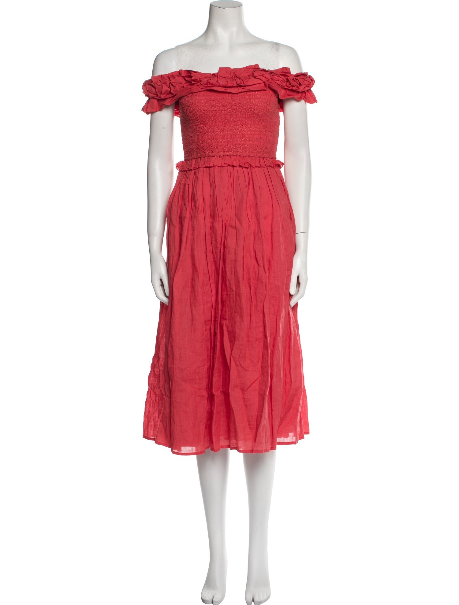 Sea New York Off-The-Shoulder Midi Length Dress