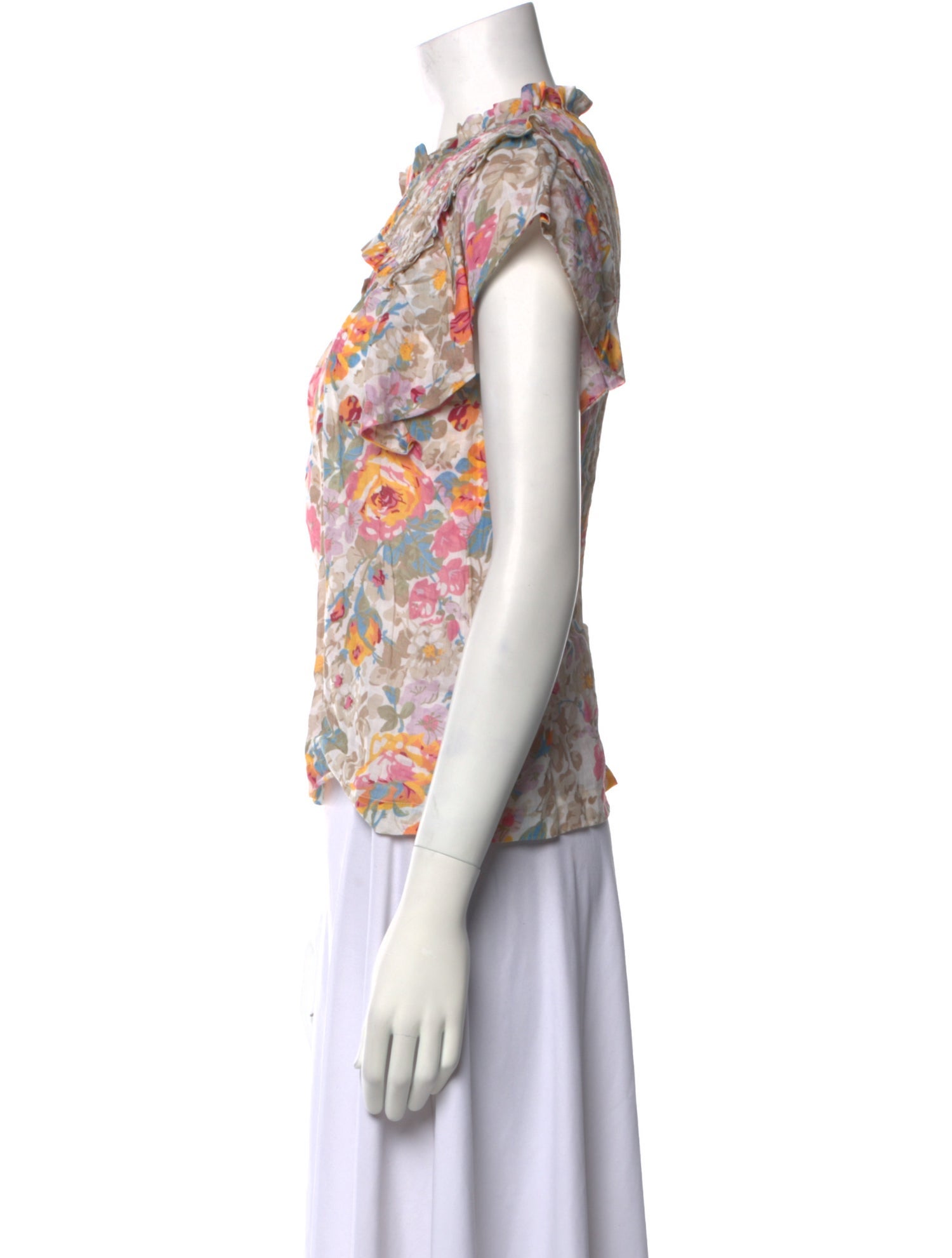 Sea New York Floral Print Crew Neck Blouse