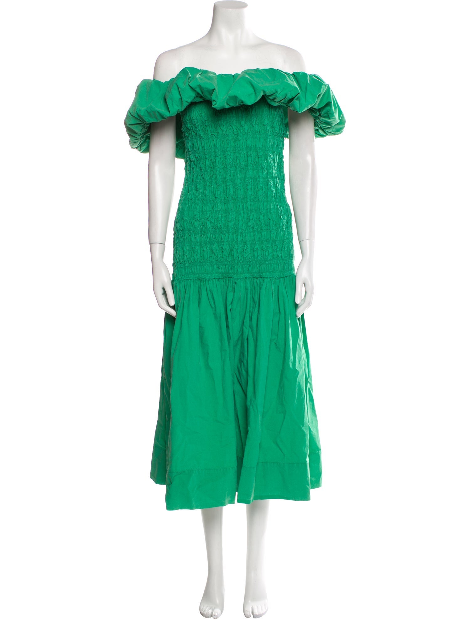 Sea New York Off-The-Shoulder Long Dress - Green Dresses, Clothing -  WSSEA87321 | The RealReal