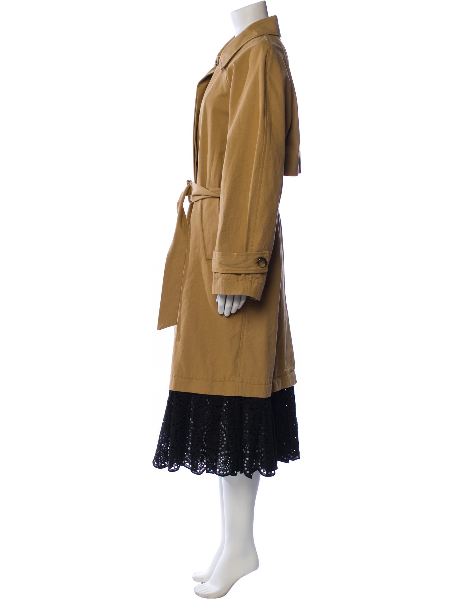 Sea New York Colorblock Pattern Trench Coat