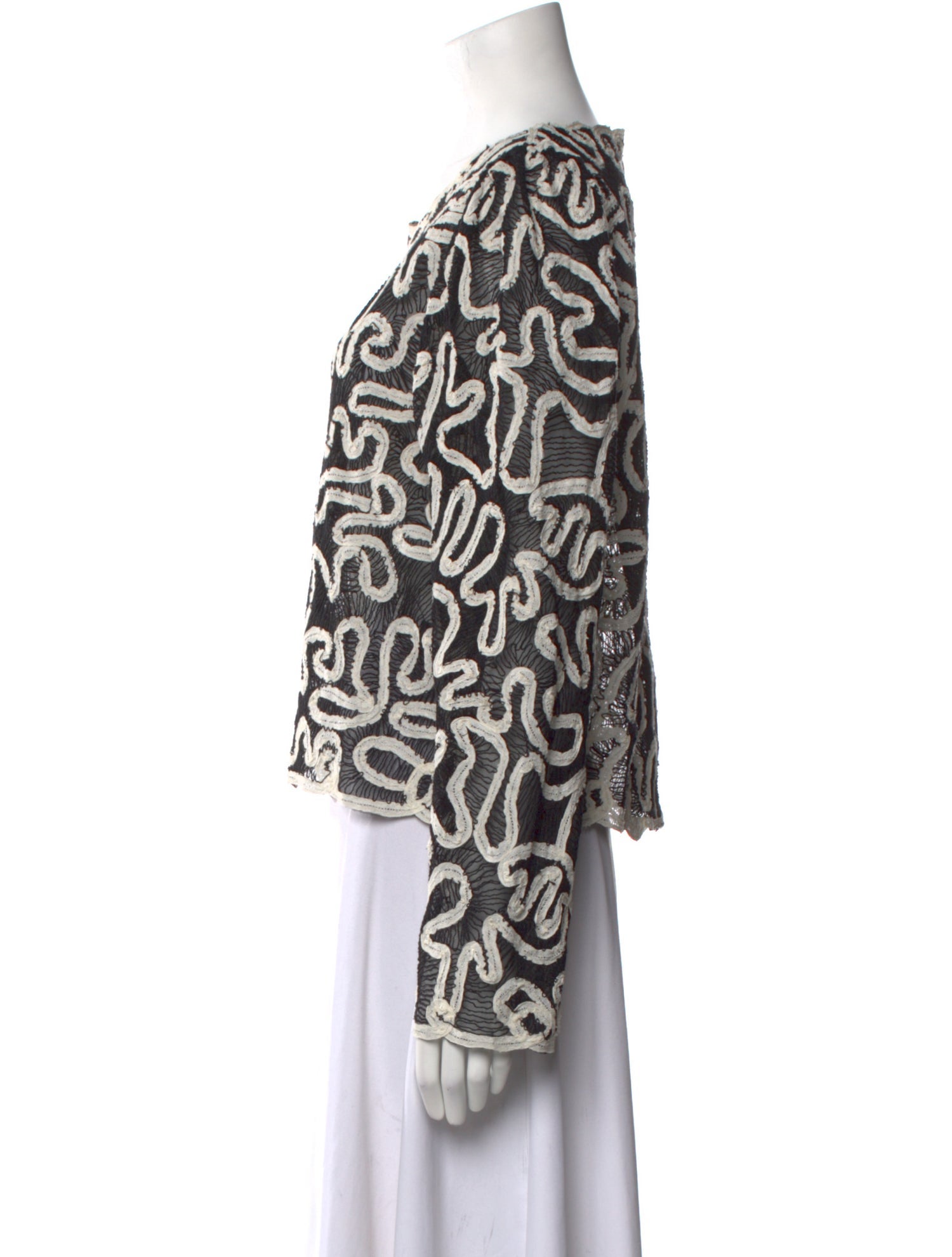 Sea New York Printed Scoop Neck Blouse