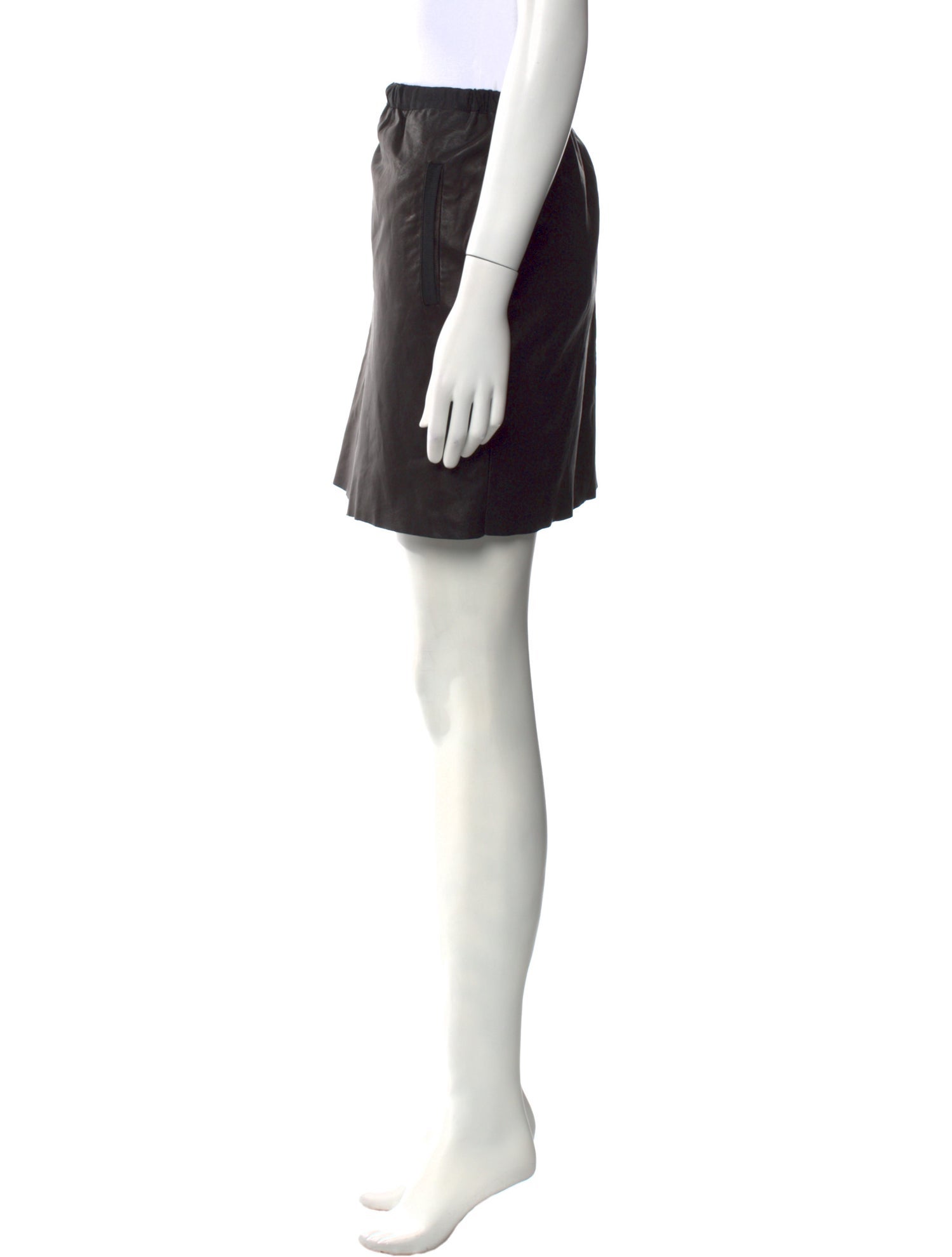 Sea New York Leather Mini Skirt