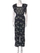 Sea New York Floral Print Square Neckline Jumpsuit