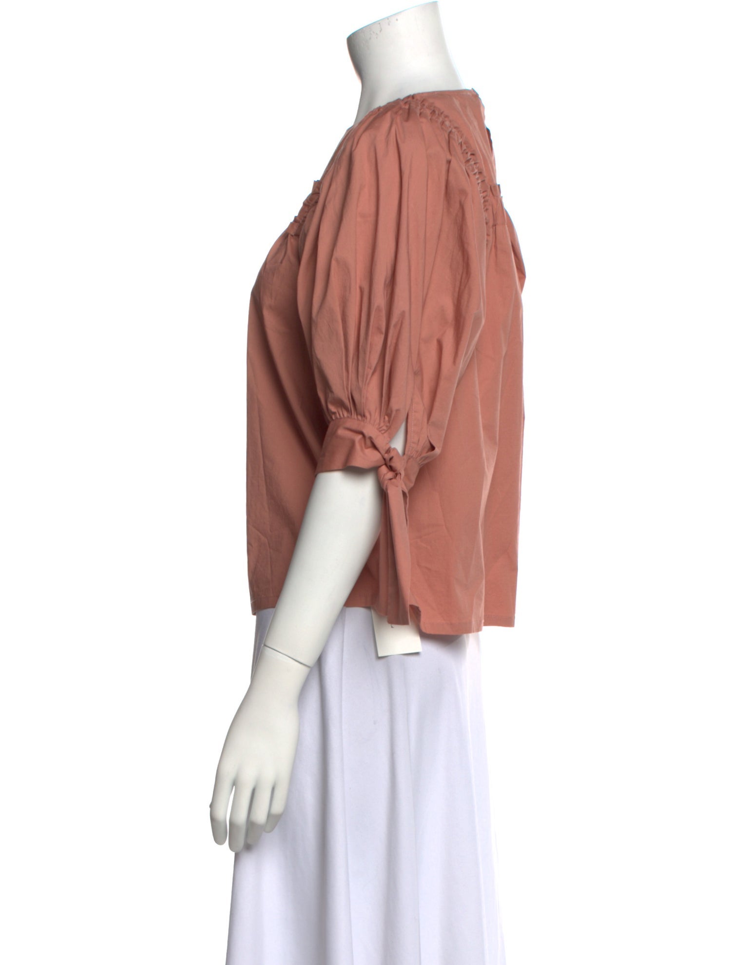 Sea New York Bateau Neckline Three-Quarter Sleeve Blouse